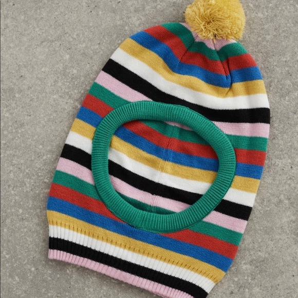 Lazy Oaf Accessories - Lazy Oaf LO X David Méndez Alonso Stripy Bobble Balaclava Winter Hat Beanie
